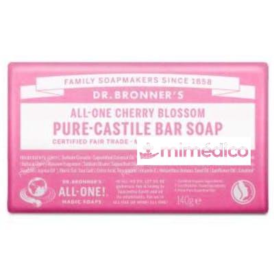 JABON EN PASTILLA FLOR DE CEREZO 140GR. DR. BRONNER`S