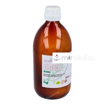 ACEITE DE COCO PURO 500ML. AYURVEDA AUTENTICO