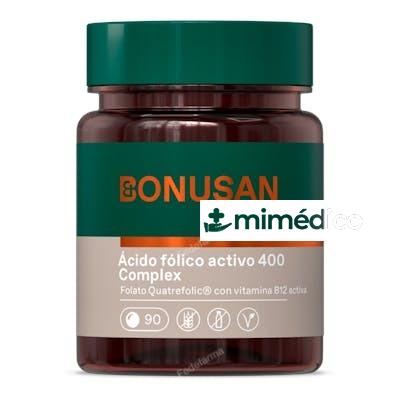 ACIDO FOLICO ACTIVO 400MCG. PLUS 90COMP. BONUSAN