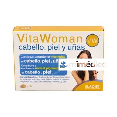 VITA WOMAN CABELLO PIEL Y UÑAS 30COMP. ELADIET