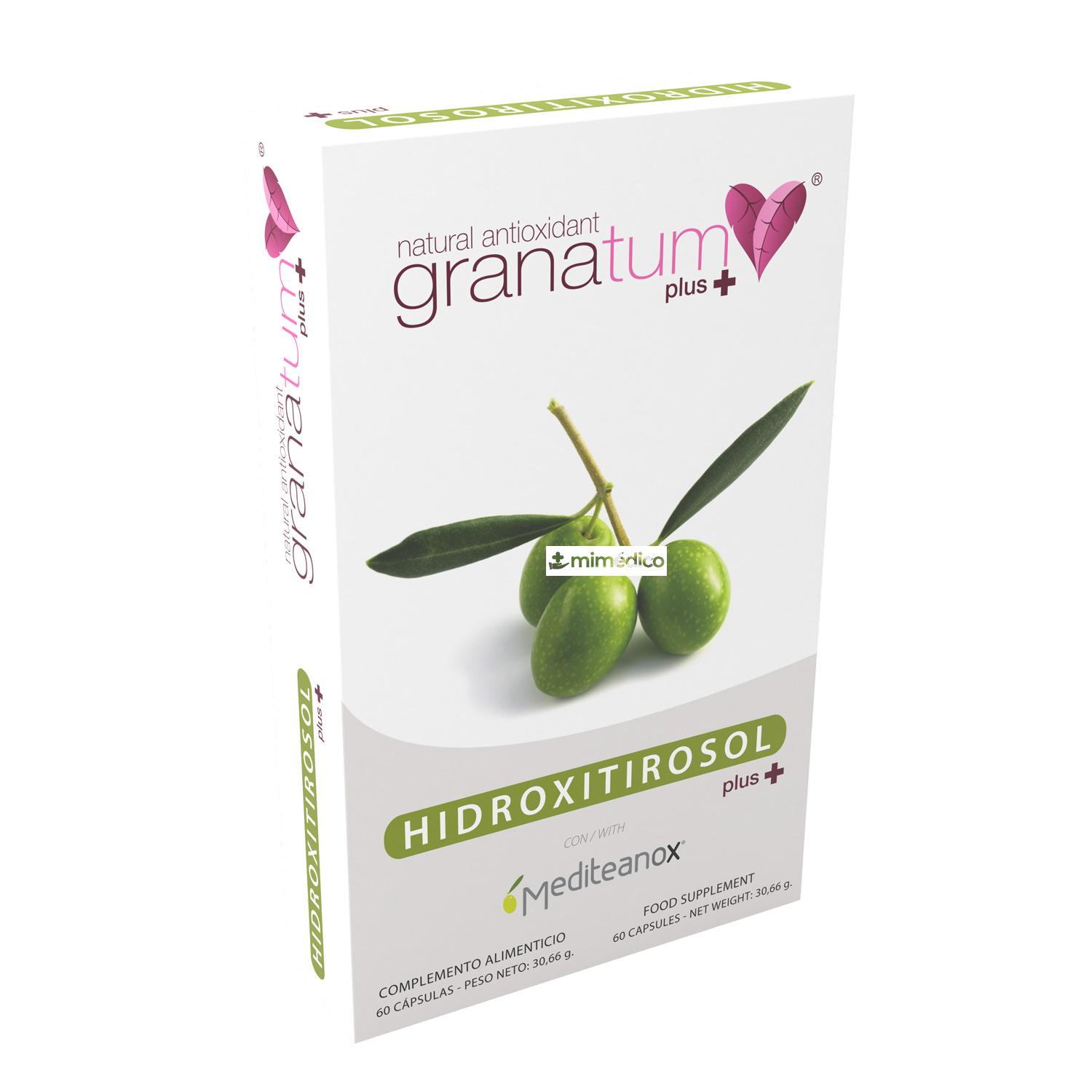 EXTRACTO DE OLIVO HIDROXITIROSOL PLUS 60CAPS GRANATUM PLUS
