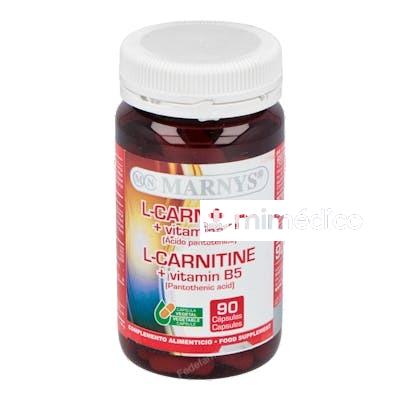 L-CARNITINA+VIT.B5 90CAP. MARNYS