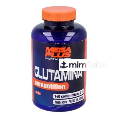 GLUTAMINA MASTICABLE 140COMP. MEGA PLUS