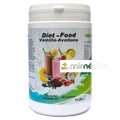 DIET FOOD BATIDO VAINILLA Y AVELLANA 500GR NALE
