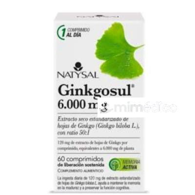 GINKGOSUL (TRASTORNOS CIRCULATORIOS) 60COMP. NATYSAL