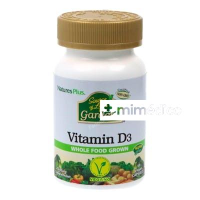 GARDEN SOURCE OF LIFE VITAMINA D3 60CAP. NATURES PLUS