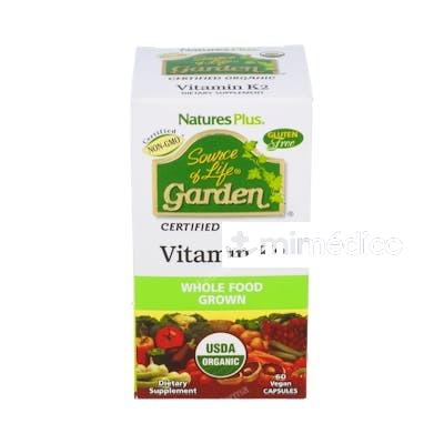 GARDEN SOURCE OF LIFE VITAMINA K2 60CAP. NATURES PLUS
