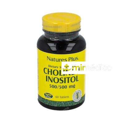 COLINA + INOSITOL 500MG. 60COMP. NATURES PLUS