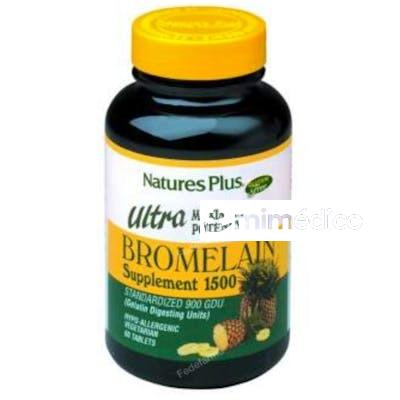 ULTRA BROMELAINA 1500MG. 60COMP. NATURES PLUS