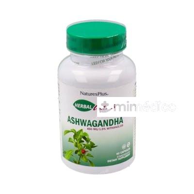 ASHWAGANDA RAIZ 450MG. 60CAP. HERBAL ACTIVES NATURES PLUS