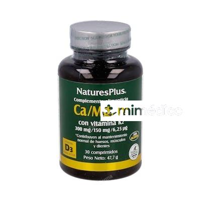 CA/MG/D3+K2 30COMP. NATURES PLUS