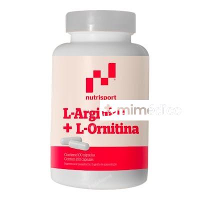 L-ARGININA L-ORNITINA 500MG. 100CAP. NUTRISPORT