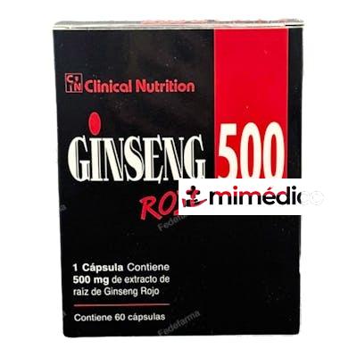 GINSENG ROJO 500MG. 50CAP. CN CLINICAL NUTRITION