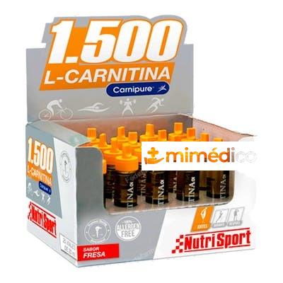 L CARNITINA 1500 FRESA 20AMP NUTRISPORT
