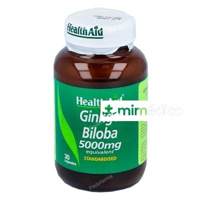 GINKGO HOJA EXT.ESTAND. 30CAP. HEALTH AID HEALTH AID