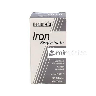HIERRO BISGLYCINATE IRON+VIT.C 90COMP. HEALTH AID HEALTH AID