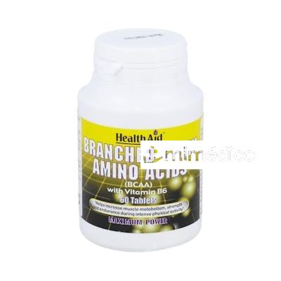 BCAA BRANCHED CHAIN AMINO ACIDS 60COMP. HEALTH AID HEALTH AID