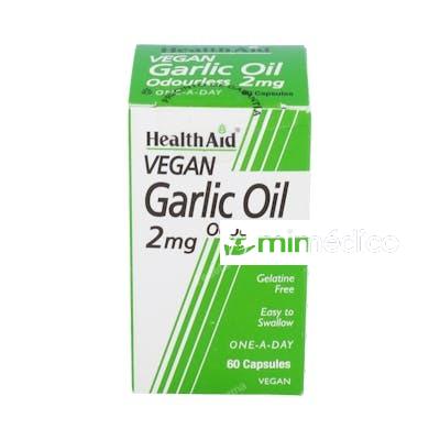 ACEITE DE AJO (GARLIC OIL) 2MG. 60CAP. HEALTH AID HEALTH AID