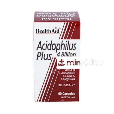 ACIDOPHILUS PLUS 4 BILLION 60CAP. HEALTH AID HEALTHAID