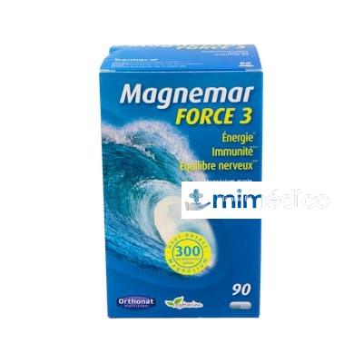 MAGNEMAR FUERZA 3 MAGNESIO 90CAP. ORTHO NAT
