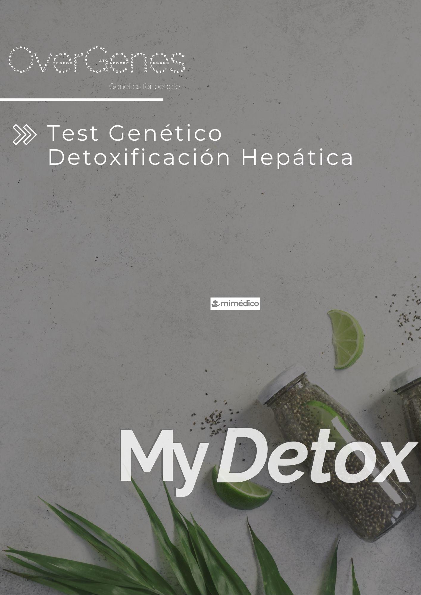 OVERGENES 1 TEST GENETICO DETOXIFICACION HEPATICA (MYDETOX)