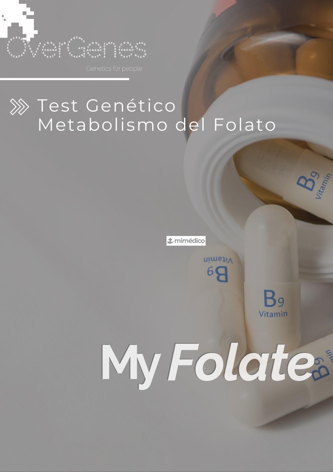 OVERGENES 1 TEST GENETICO METABOLISMO DEL FOLATO (MYFOLATE)