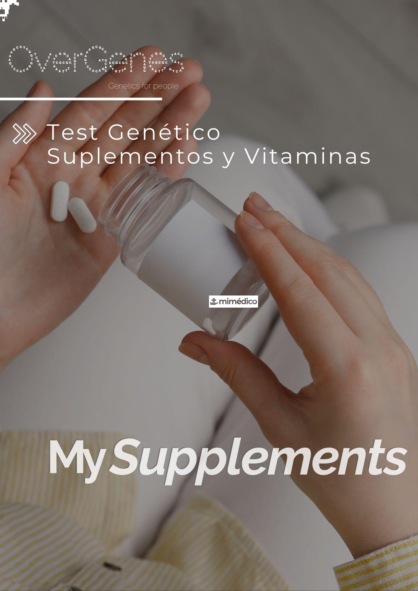 OVERGENES 1 TEST GENETICO SUPLEMENTOS Y VITAMINAS (MYSUPPLEMENTS)