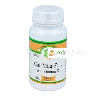 CAL MAG ZINC (CALCIO-MAGNESIO-ZINC-VIT.D) 90COMP. NUTRI-FORCE