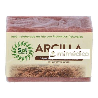 JABON EN PASTILLA  DE ARCILLA ACNE 100GR. SOLNATURAL