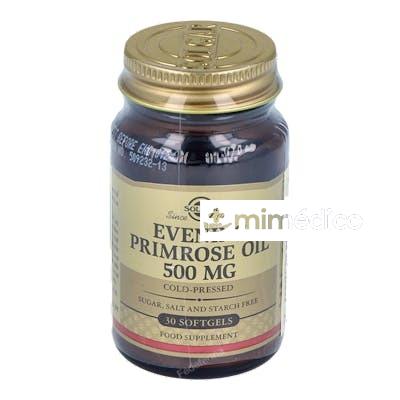 ACEITE PRIMULA ROSA 500MG. 30PERLAS SOLGAR