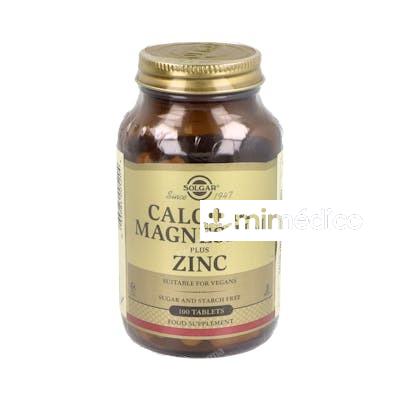 CALCIO MAGNESIO PLUS ZINC 100COM SOLGAR