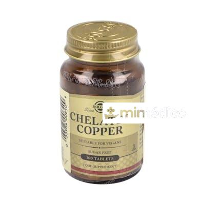 COBRE QUELADO 100COMP SOLGAR