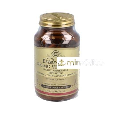 ESTER C PLUS 500MG. 100VEGICAPS SOLGAR