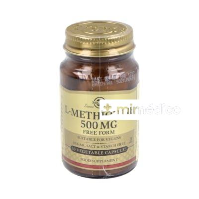 L-METIONINA 500MG. 30CAP. SOLGAR
