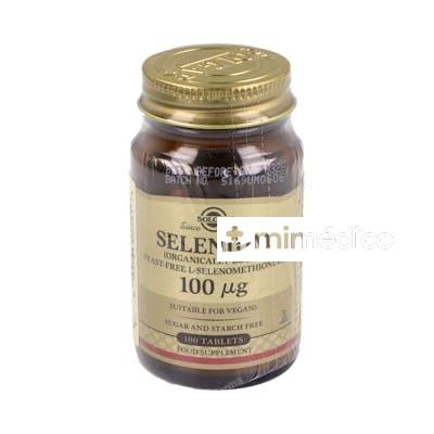 SELENIO 100MCG (SIN LEVADURA) 100COMP SOLGAR