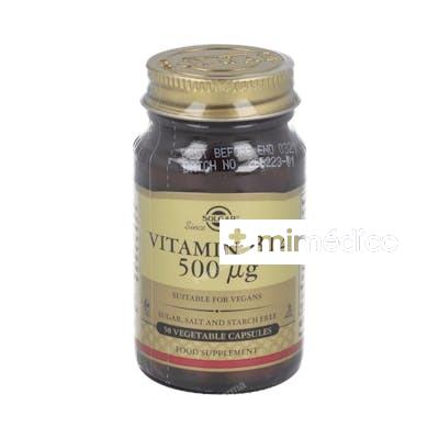 VITAMINA B12 (CIANOCOBALAMINA) 500MCG 50CAP SOLGAR