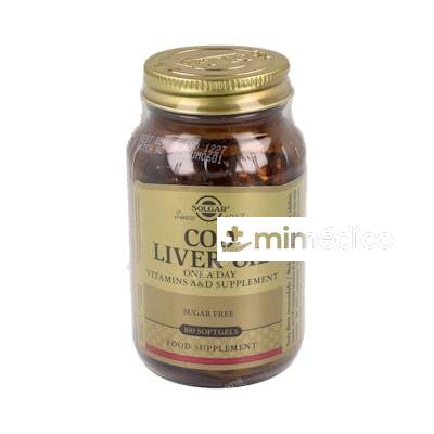 ACEITE HIGADO DE BACALAO (COD LIVER OIL)100CAP.B SOLGAR