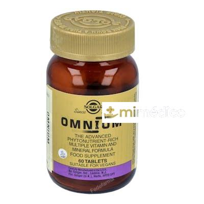 OMNIUM (COMP. DE MULTIFITONUTRIENTES) 60COMP. SOLGAR