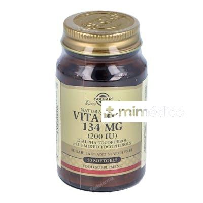 VITAMINA E 200UI (134MG) 50CAP.BLANDA SOLGAR