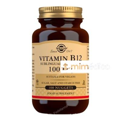VITAMINA B12 CIANOCOBALAMINA 1000MCG. 100COMP.MAST SOLGAR