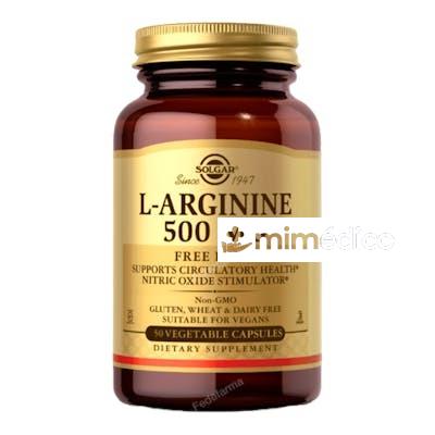 L-ARGININA 500MG. 50VEGICAPS SOLGAR