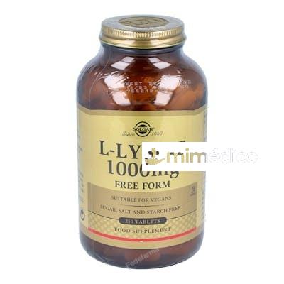L-LISINA 1000MG. 250COMP. SOLGAR