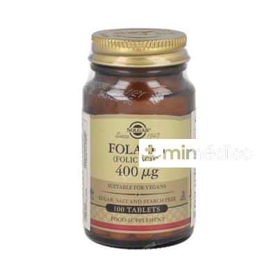 ACIDO FOLICO  400MCG. (FOLACIN) 100COMP SOLGAR