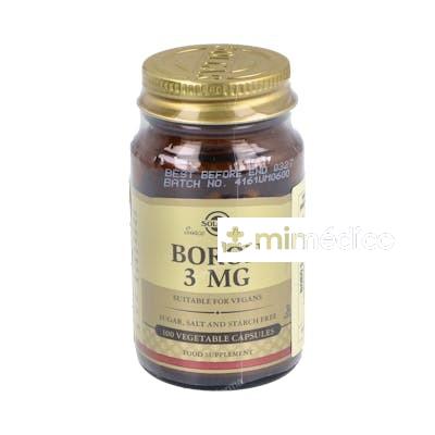 BORO 3MG. 100CAP. SOLGAR