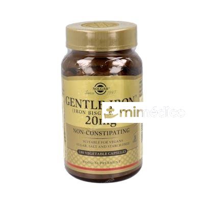 HIERRO GENTLE (NO ESTRIÑE) 20MG. 180CAP. SOLGAR