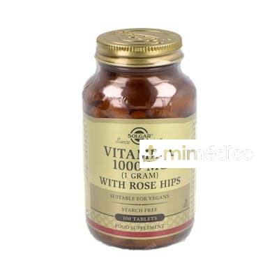 VITAMINA C 1000MG ROSE HIPS 100COMP. SOLGAR