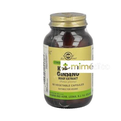GINSENG COREANO-RAIZ-(PANAX GINSENG ) 60VEG. SOLGAR