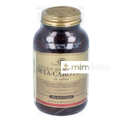 BETACAROTENO OCEANICO 7MG 180CAP SOLGAR