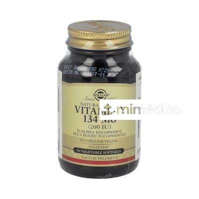 VITAMINA E 200UI (134MG) 50CAP.BLANDA VEG. SOLGAR