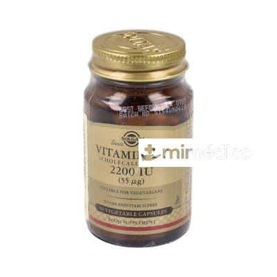 VITAMINA D3 2200UI (55MCG) 50CAP.VEG. SOLGAR